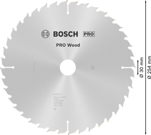 ใบเลื่อยวงเดือน PRO Wood, 254 x 2.5 x 30 มม. ใบเลื่อยวงเดือน PRO Wood, 254 x 2.5 x 30 มม.