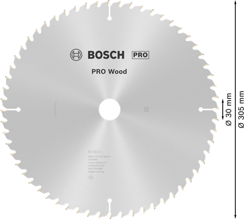 ใบเลื่อยวงเดือน PRO Wood, 305 x 2.5 x 30 มม. ใบเลื่อยวงเดือน PRO Wood, 305 x 2.5 x 30 มม.