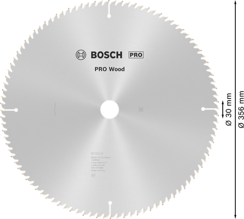 ใบเลื่อยวงเดือน PRO Wood, 356 x 3.2 x 30 มม. ใบเลื่อยวงเดือน PRO Wood, 356 x 3.2 x 30 มม.
