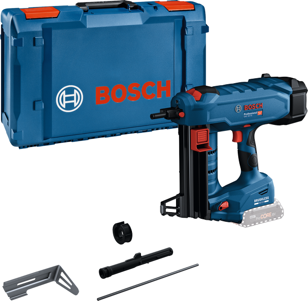 เครื่องยิงตะปูไร้สาย Bosch รุ่น GNB 18V-40 พร้อมกล่องและอุปกรณ์เสริม.