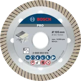 ใบตัดเพชรเซรามิก Bosch PRO ขนาด 105 มม. สำหรับการตัดกระเบื้อง