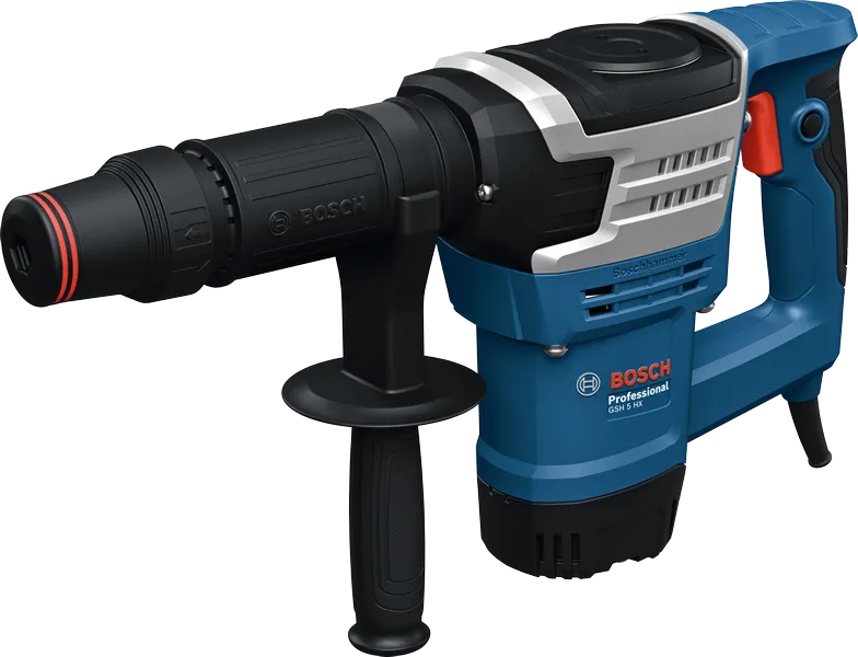 เครื่องสกัดทำลาย Bosch GSH 5 HX พร้อมสิ่วหกเหลี่ยม.