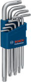 ชุดประแจหกเหลี่ยม Bosch Torx จำนวน 9 ชิ้น