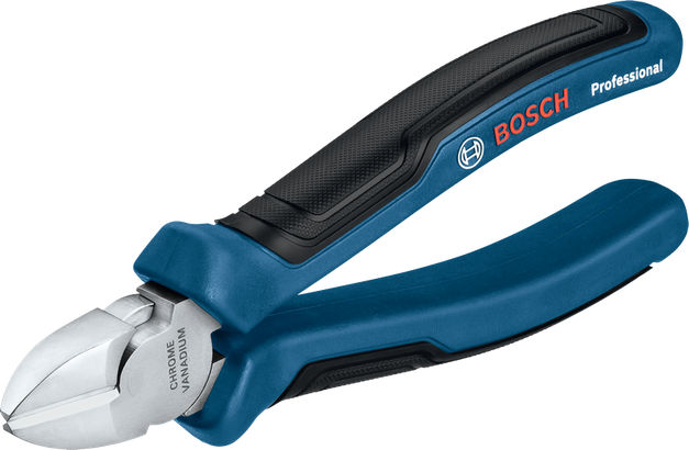 คีมปากเฉียง 160 มม. เครื่องตัดข้าง Bosch 160มม. พร้อมด้ามจับตามหลักสรีรศาสตร์
