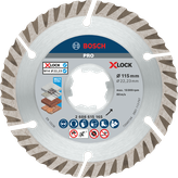 ใบตัดเพชร Bosch PRO Multi Material X-Lock 115 มม.