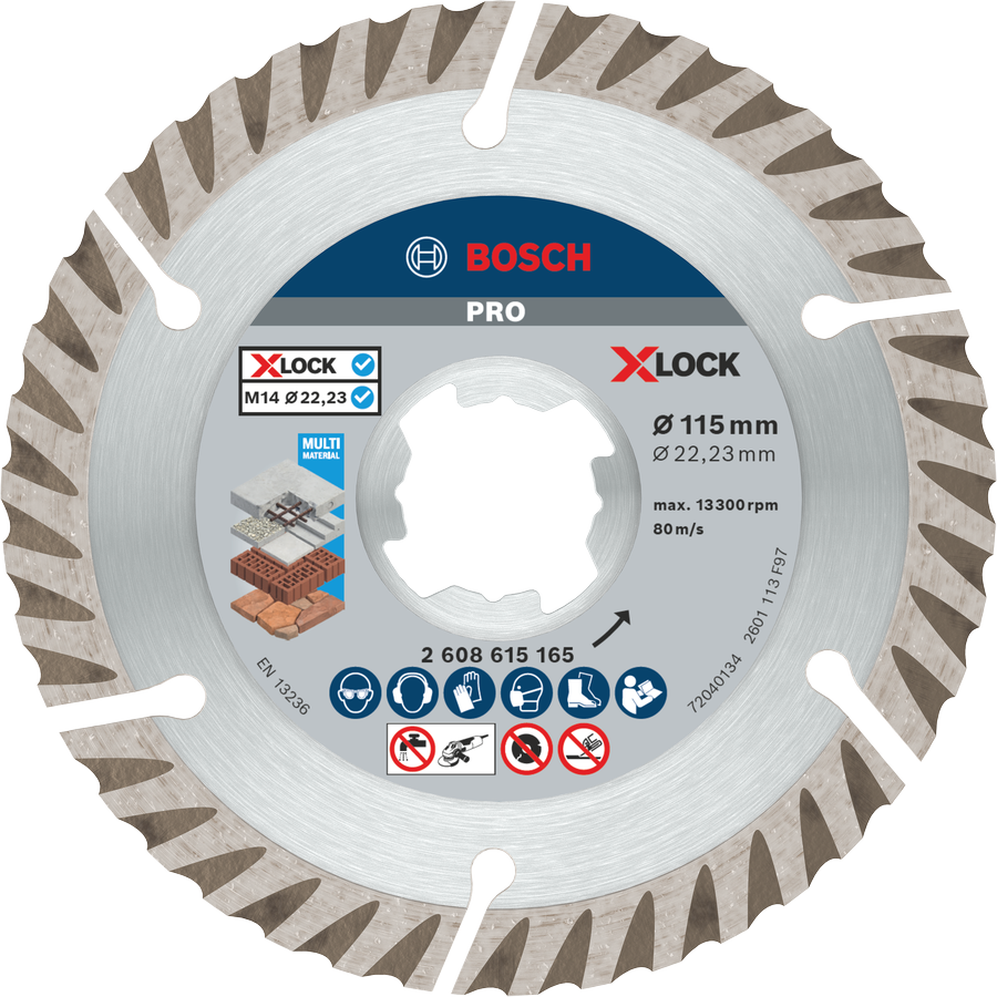 Bosch PRO Multi Material Diamond Disc X-Lock 115 มม.