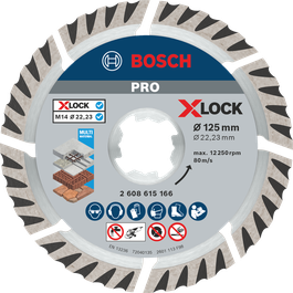 Bosch PRO Multi Material Diamond Disc X-Lock 125มม.