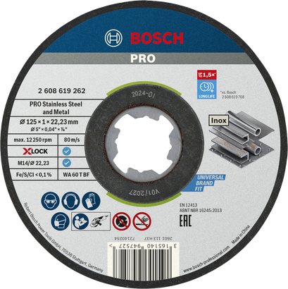 ใบตัดโลหะและสแตนเลส Bosch PRO X-Lock.