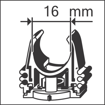 คลิปท่อร้อยสาย 16 มม.