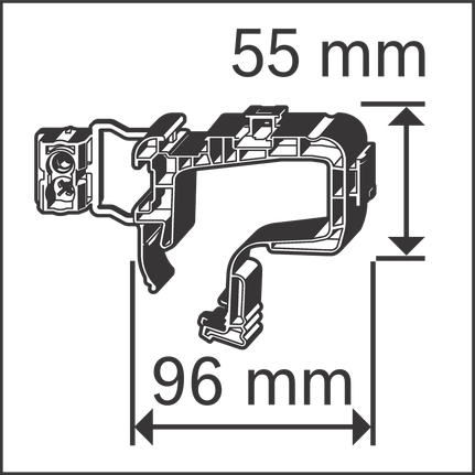 ขนาดที่แขวนสายเคเบิล.