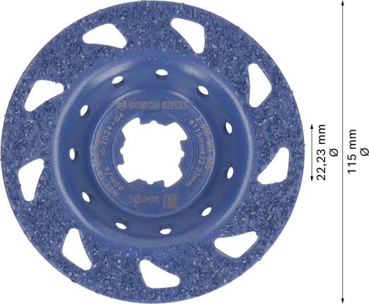 หัวเจียรคาร์ไบด์อเนกประสงค์ Bosch EXPERT ขนาด 115 มม.