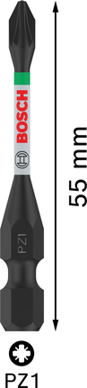 ดอกสว่านกระแทก Bosch PRO Pozidriv PZ1 55 มม.