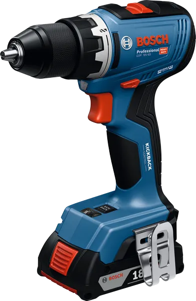สว่านไร้สาย Bosch GSR 18V-65 พร้อมแบตเตอรี่ 2Ah.