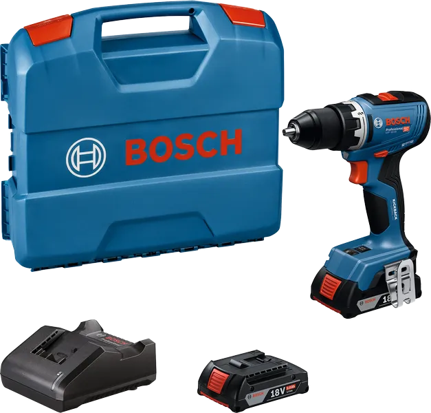 ชุดสว่าน Bosch GSR 18V-65 พร้อมแบตเตอรี่และเครื่องชาร์จ