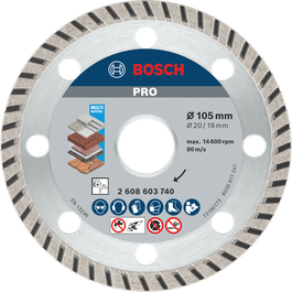 ใบตัดเพชร Bosch PRO Multi Material ขนาด 105มม. สำหรับการตัด.