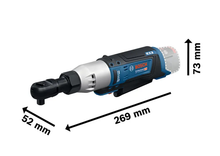 ประแจขันคอสั้นไร้สาย Bosch GRC 12V-60 3/8 SN.