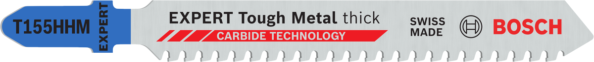 ใบเลื่อยจิ๊กซอว์ Bosch EXPERT Tough Metal T155HHM สำหรับโลหะหนา.