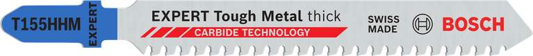 ใบเลื่อยจิ๊กซอว์ Bosch EXPERT Tough Metal T155HHM สำหรับโลหะหนา.