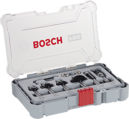 ชุดดอกกัดและแต่งขอบ Bosch PRO Router Bit ขนาด 8 มม. จำนวน 6 ชิ้น