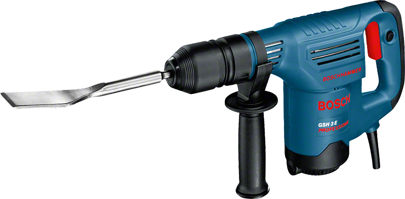 สว่านเจาะทำลาย Bosch GSH 3 E พร้อมระบบ SDS plus.