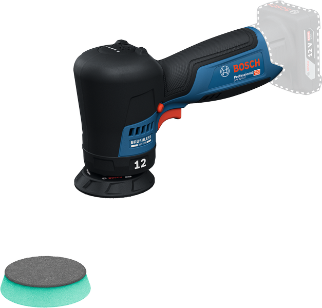 เครื่องขัดไร้สาย Bosch GPX 12V-77 พร้อมแผ่นโฟม.