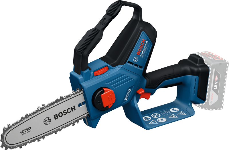 เลื่อยตัดกิ่งไม้ไร้สาย Bosch GKE 18V-20 สำหรับการตัดที่แม่นยำ.