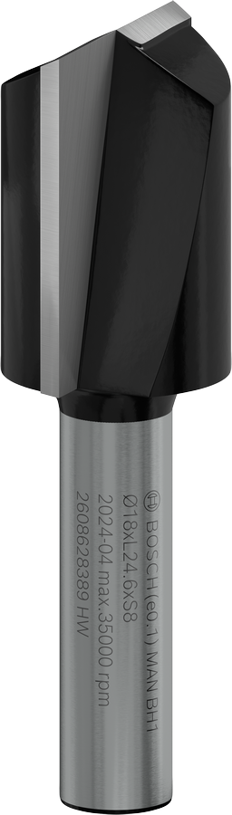 ดอกเราเตอร์ Bosch PRO แบบตรง 2 ร่อง 18x24.6มม.