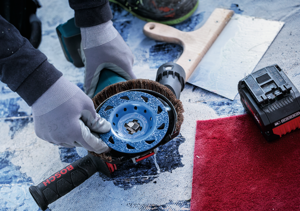 แปรงขัดล้อ Bosch สำหรับการเตรียมพื้นผิว.