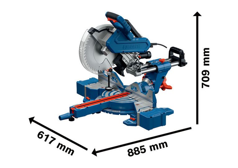 GCM 340-305 D เลื่อยองศา Bosch GCM 340-305 D แบบแขนเลื่อน