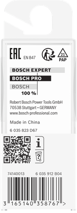 ดอกเราเตอร์ Bosch PRO ร่องวี 90° ก้าน 1/2″ 1/4″.