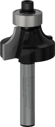 ดอกเร้าเตอร์ Rounding Over PRO ดอกเราเตอร์ Bosch PRO ปัดเศษพร้อมแกน 1/4 นิ้ว.