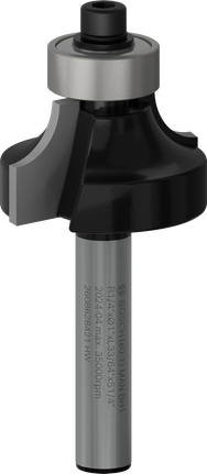 ดอกเราเตอร์ Bosch PRO ปัดเศษพร้อมแกน 1/4 นิ้ว.