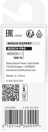 ดอกเราเตอร์ Bosch PRO แบบตรง 5/16″ สองร่อง.