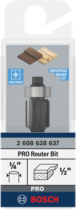 ดอกเราเตอร์ Bosch PRO ก้าน 1/2″ x 1/2″ 1/4″.