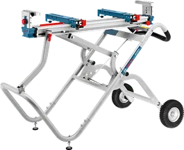 ขาตั้งเลื่อย Bosch GTA 2500 W พร้อมโต๊ะทำงานขยายได้.