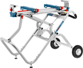 ขาตั้งเลื่อย Bosch GTA 2500 W พร้อมโต๊ะทำงานขยายได้.