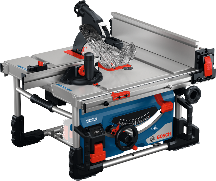 เลื่อยโต๊ะ Bosch GTS 18V-70 พร้อมรั้วปรับระดับได้.
