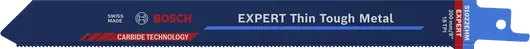 ใบเลื่อยตัดโลหะแบบลูกสูบ Bosch EXPERT Thin Tough Metal S 1022 EHM.