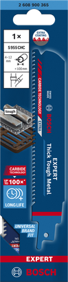 ใบเลื่อย Bosch EXPERT Thick Tough Metal S 955 CHC