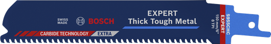 ใบเลื่อยตัดโลหะแบบลูกสูบ Bosch EXPERT Thick Tough Metal S 955 CHC.