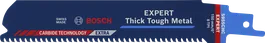 ใบเลื่อยตัดโลหะแบบลูกสูบ Bosch EXPERT Thick Tough Metal S 955 CHC
