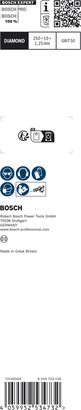 EXPERT Cement Cast Iron S1750RD ใบเลื่อย Bosch EXPERT Cement Cast Iron S 1750 RD GRIT 50.
