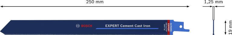ใบเลื่อย Bosch EXPERT Cement Cast Iron S 1750 RD 250มม.