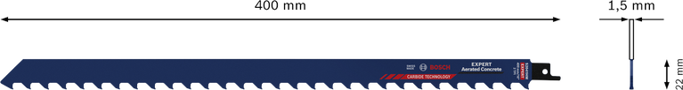 ใบเลื่อยตัดคอนกรีตมวลเบา Bosch EXPERT Aerated Concrete S 2041 HM.