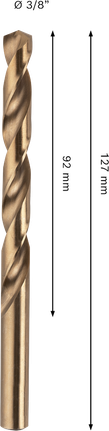 ดอกสว่านเกลียว HSS-Co สแตนเลส Bosch PRO ขนาด 3/8 นิ้ว