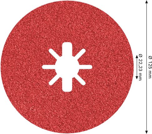 Bosch PRO R780 X-Lock จานขัดไฟเบอร์ 125 มม. G50.