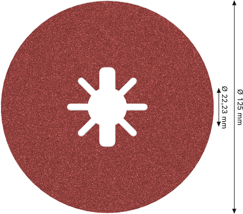 ใบจานไฟเบอร์ Bosch PRO R780 X-Lock 125mm G100.