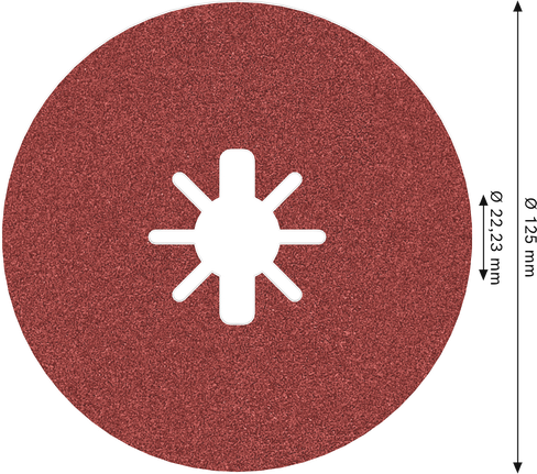 Bosch PRO R780 X-Lock แผ่นใยขัด 125 มม. G120 สำหรับขัดกระดาษทราย.