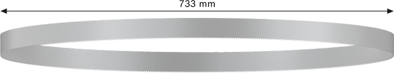 ใบเลื่อย PRO CB2824 Band, 733 มม., 2 ชิ้น ใบเลื่อยสายพาน Bosch PRO CB2824 733 มม. ละเอียด 24 TPI.