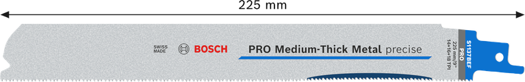 ใบเลื่อยโลหะหนาปานกลาง Bosch PRO รุ่น S1137BEF ขนาด 225 มม.